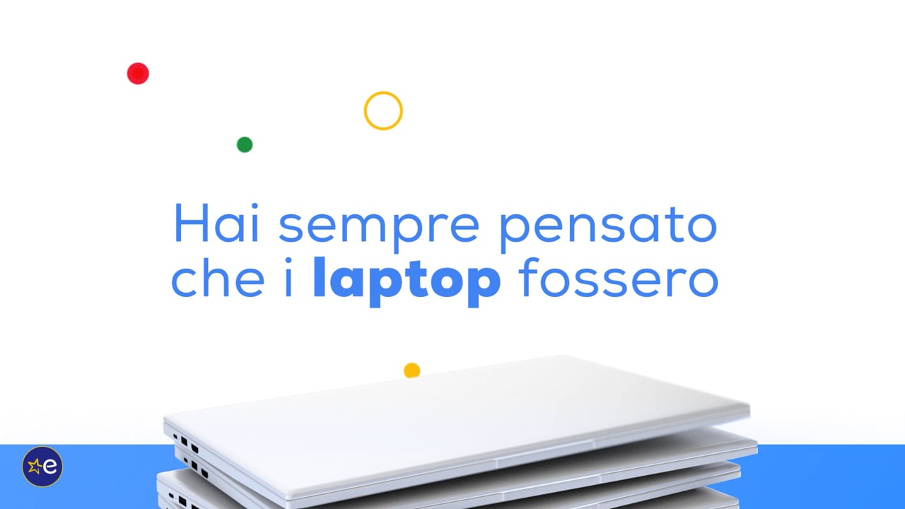 Google Chromebook: case study di video motion design per Euronics