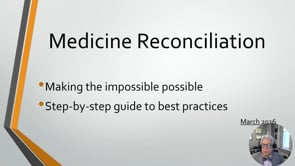 Best Practice Guide to Medicine Reconciliation on Admission