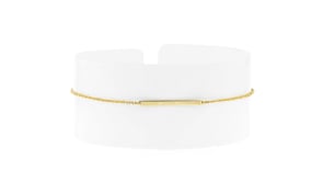 Italian 10kt Yellow Gold Bar Cable-Chain Bracelet