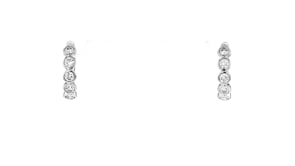 .50 ct. t.w. Bezel-Set Lab-Grown Diamond Hoop Earrings in Sterling Silver