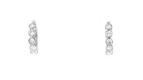 1.00 ct. t.w. Bezel-Set Lab-Grown Diamond Hoop Earrings in Sterling Silver