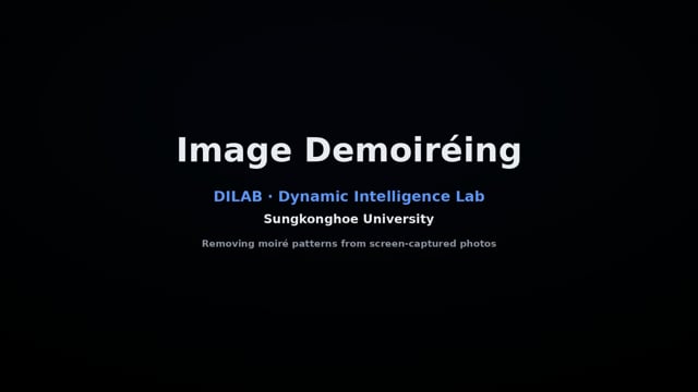 Image Demoiréing