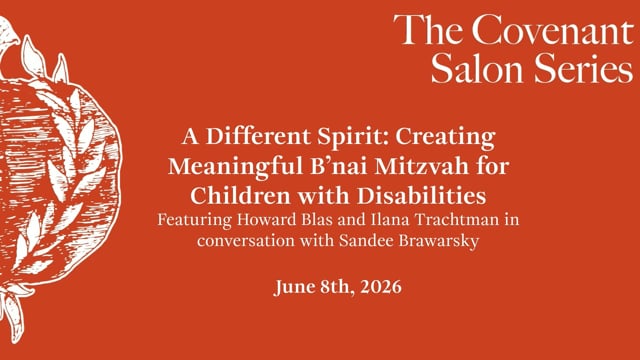The Covenant Salon Series featuring Howard Blas and Ilana Trachtman in conversation with Sandee Brawarsky