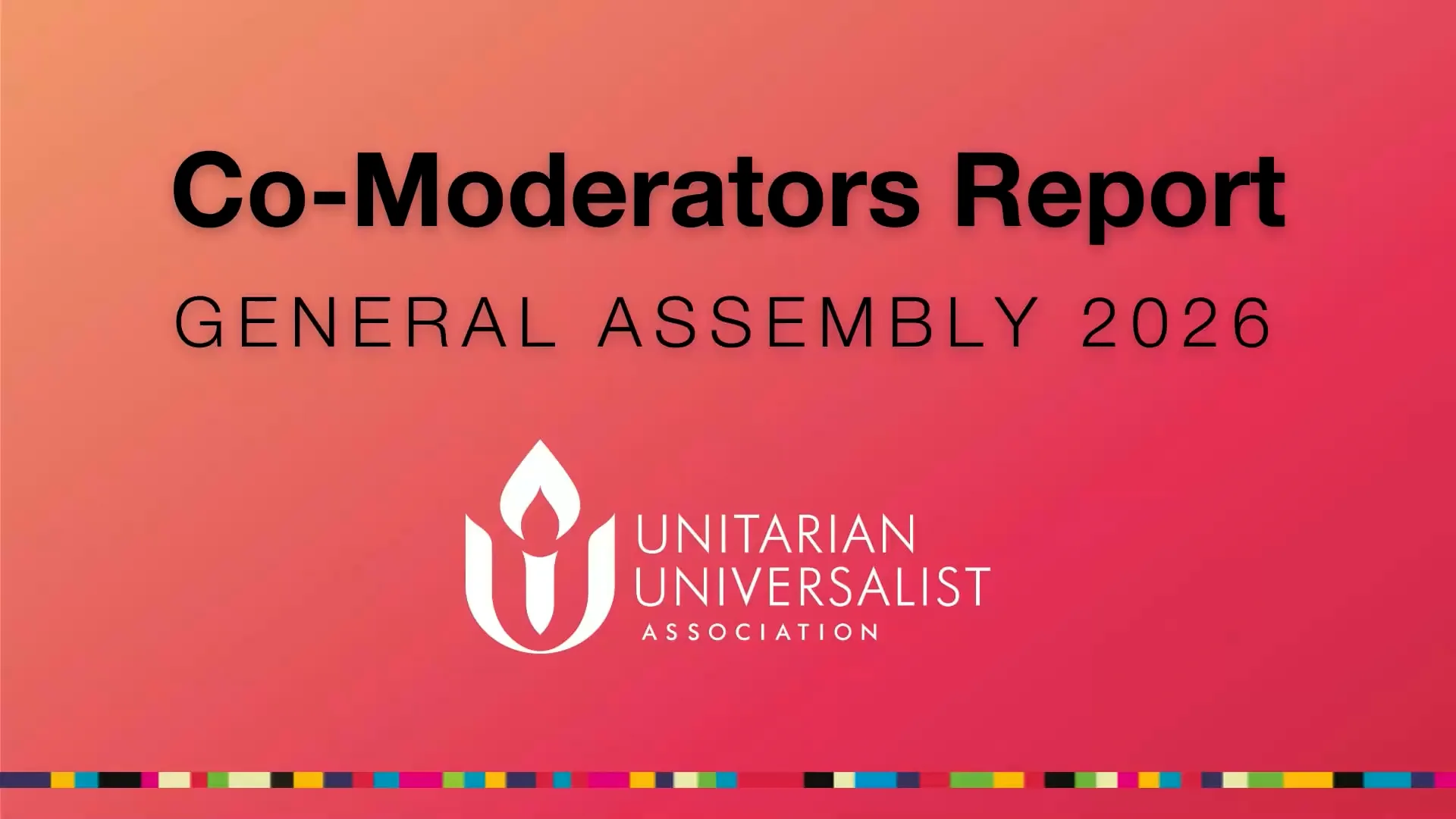 GA 2026 UUA Co-Moderators Report | Videos & Movies on Vimeo