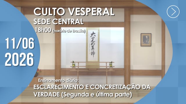 Capa do vídeo do “Culto Vesperal | Sede Central - 11/06/2026”.