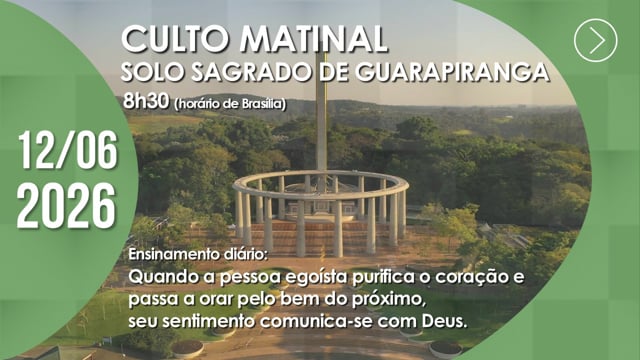 Capa do vídeo do “Culto Matinal | Solo Sagrado de Guarapiranga - 12/06/2026”.