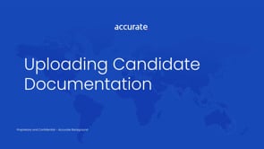 Uploading Candidate Documentation