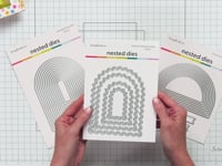 Scrapbook.com Nested Rickrack Arches Die Set