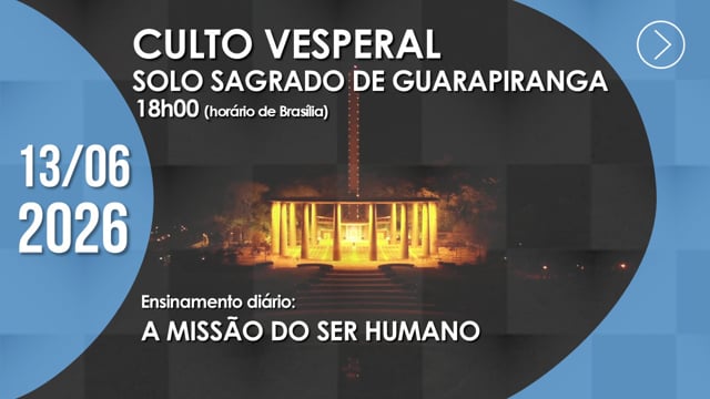 Capa do vídeo do “Culto Vesperal | Solo Sagrado de Guarapiranga - 12/06/2026”.