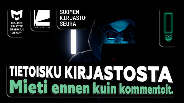 Tietoisku kirjastosta — Mieti ennen kuin kommentoit