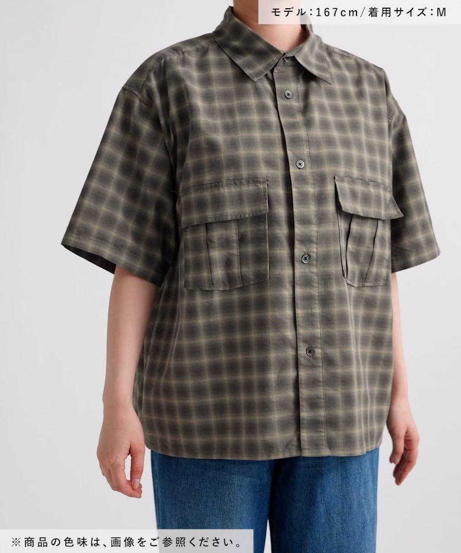 LFM(U)】WポケットチェックシャツSS | [公式]ローリーズファーム