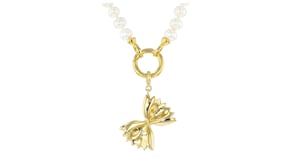 18kt Gold Over Sterling Bowtie Pasta Charm