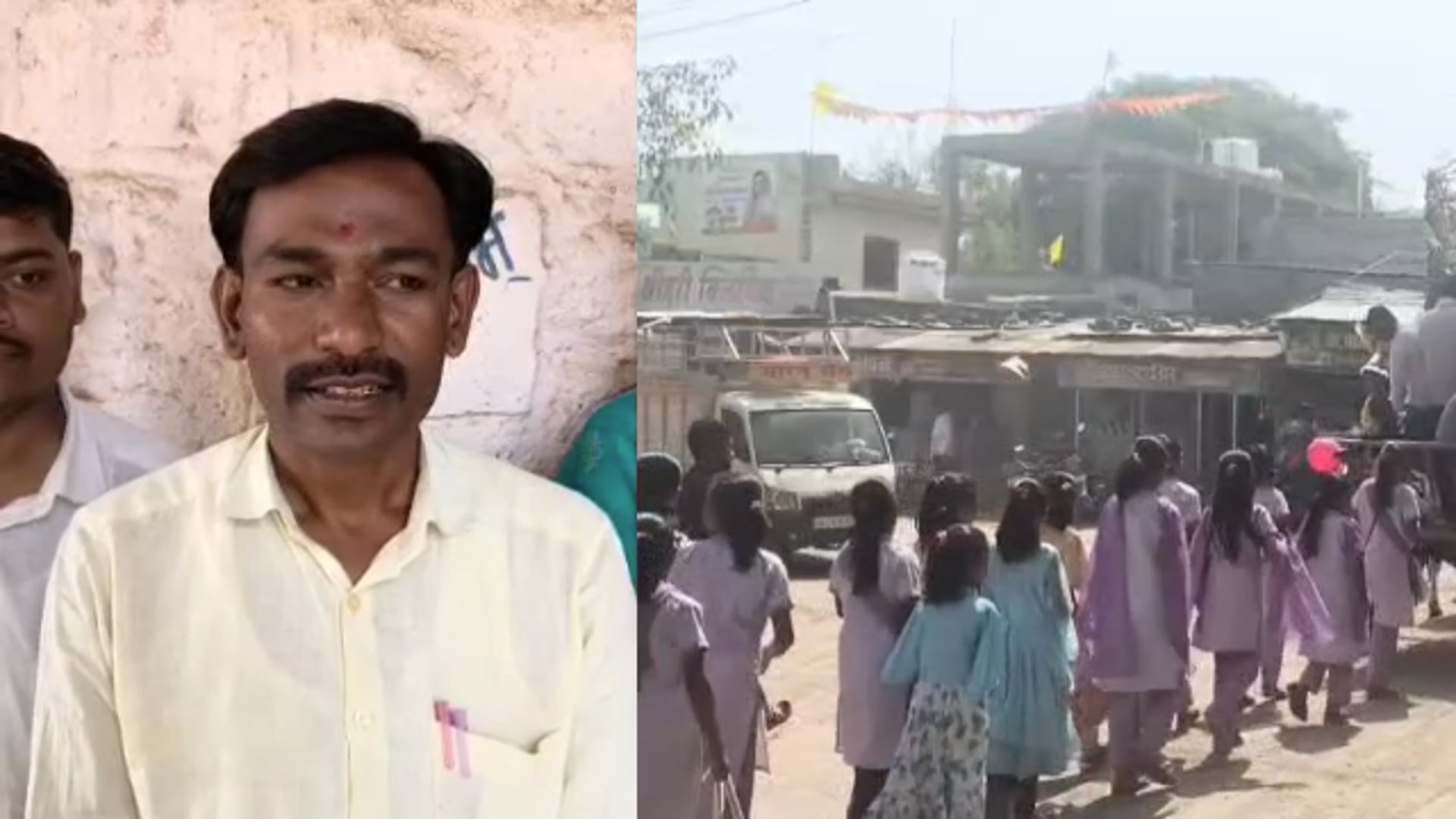 लातूर जिल्ह्यात शाळेच्या पहिल्या दिवशी बैलगाडीत मिरवणूक काढून कुंकवात पाय बुडवून नववधूप्रमाणे विद्यार्थ्यांचे स्वागत