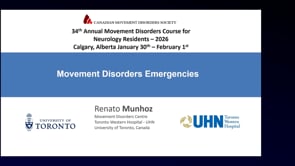 Movement Disorders Emergencies