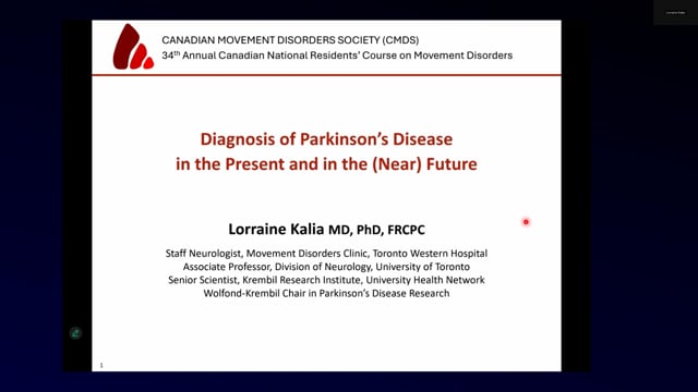 Diagnosis of Parkinson's Disease