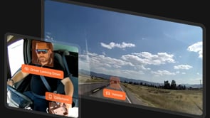 AIドラレコ：Nauto（ナウト）における警告イメージ