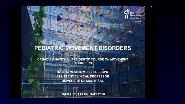Pediatric Movement Disorders