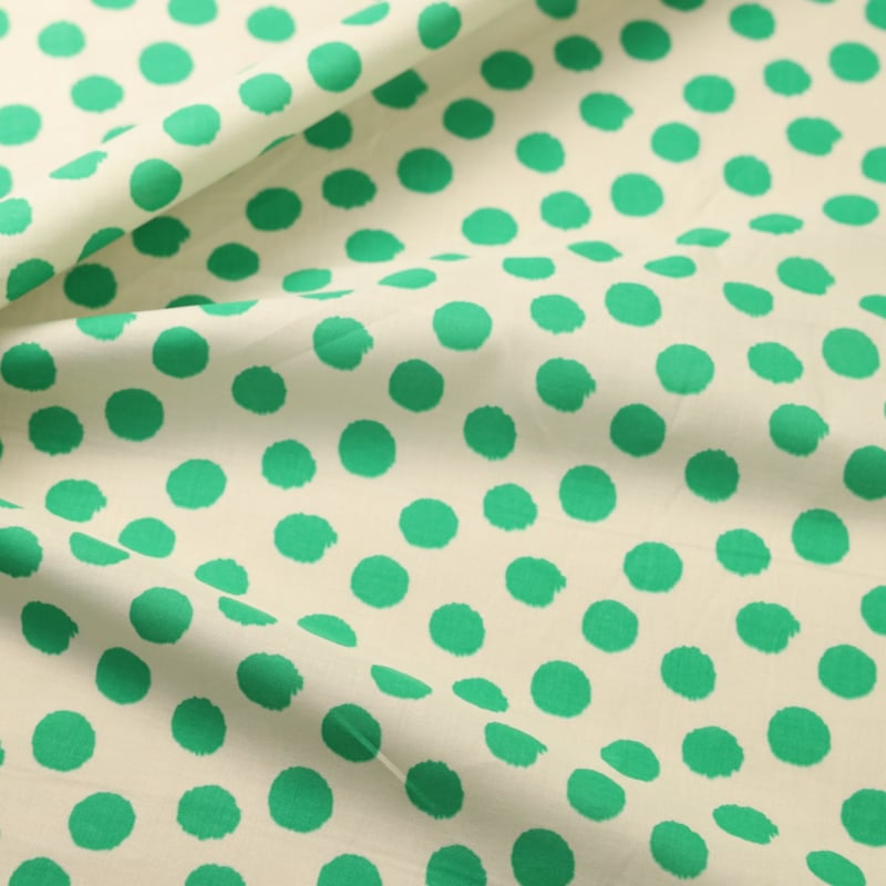 Vidéo: Batiste 100% coton – Pois vert