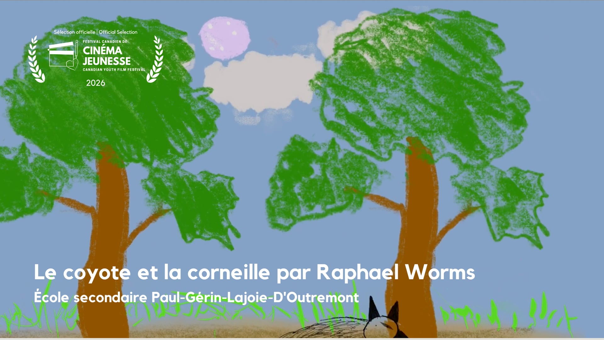 Le coyote et la corneille par Raphael Worms [PGLO]