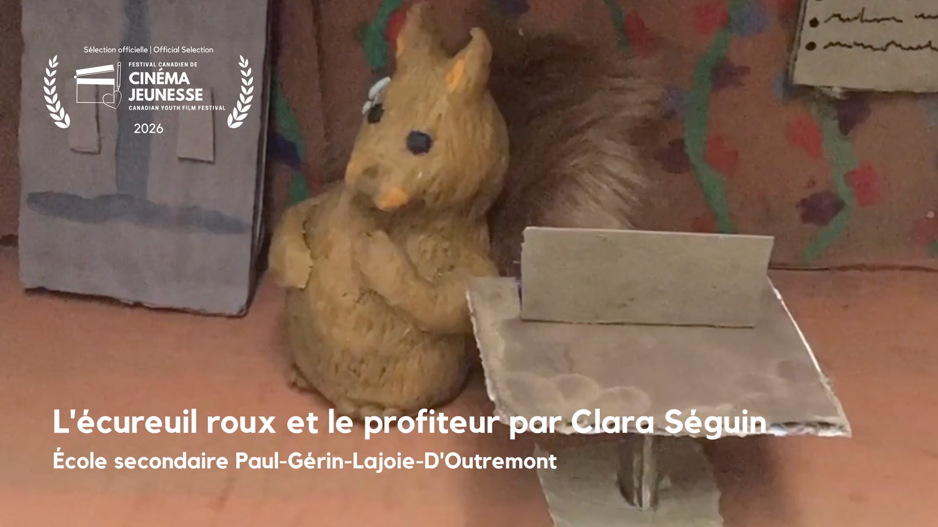L'écureuil roux et le profiteur par Clara Séguin [PGLO]