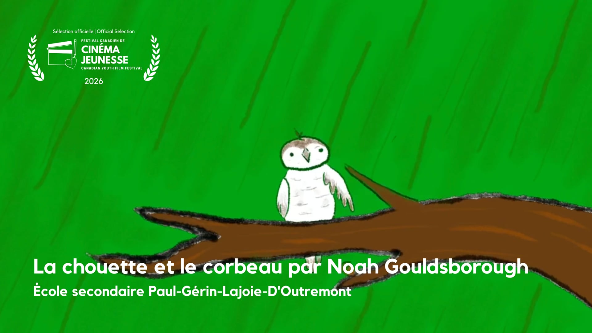 La chouette et le corbeau par Noah Gouldsborough [PGLO]