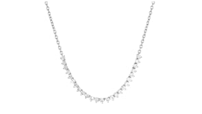 1.00 ct. t.w. Lab-Grown Diamond Tennis-Style Necklace in Sterling Silver