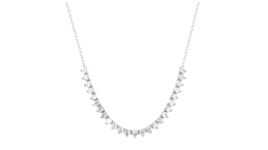 2.00 ct. t.w. Lab-Grown Diamond Tennis-Style Necklace in Sterling Silver