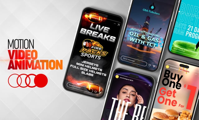 design video animation, animated gif, short video, branding and ads