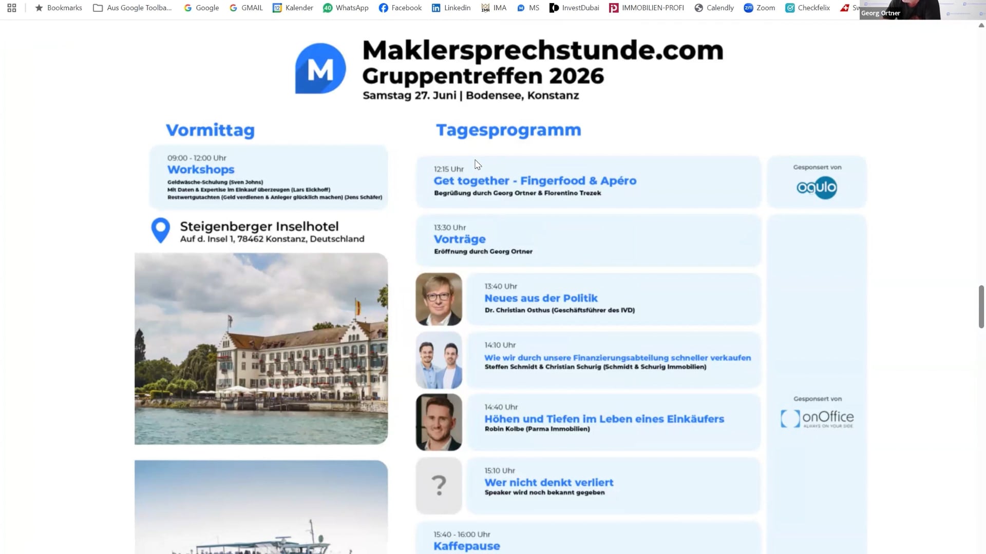 Alles zum Gruppentreffen 2026