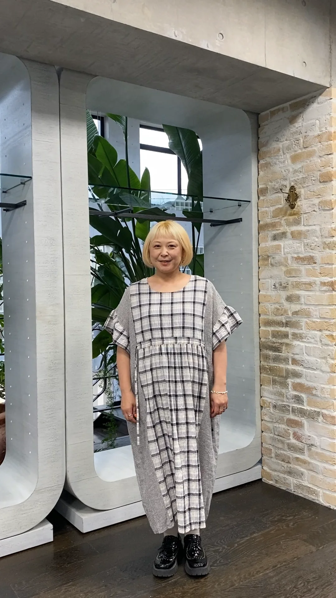 美品✨バーバリー ホルターネック ノバチェック ワンピース ホースロゴ
