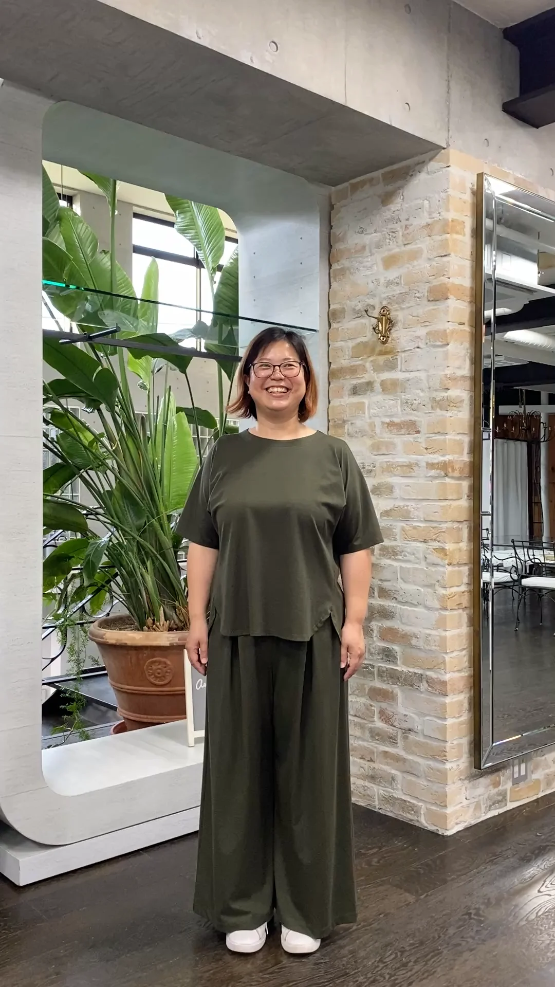 43degrees カーキ XL パンツのみ カットでキレイネPT | AS KNOW AS オンラインショップ
