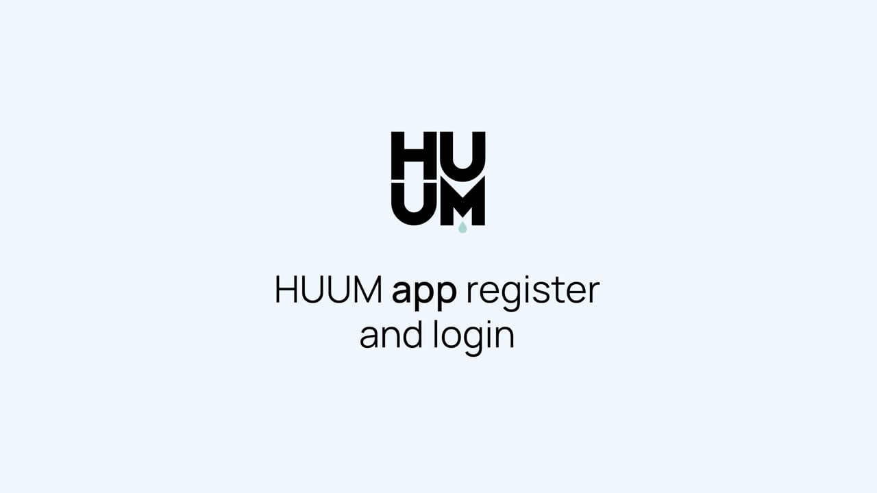 HUUM app register and login
