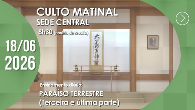 Capa do vídeo do “Culto Matinal | Sede Central - 18/06/2026”.