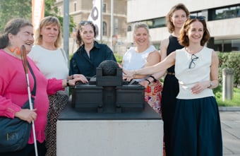 Ein neues taktiles Architekturmodell macht die Secession für alle erlebbar