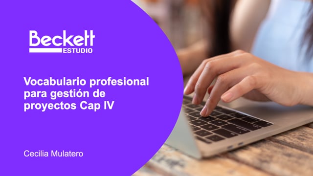 Vocabulario profesional para gestión de proyectos Cap IV