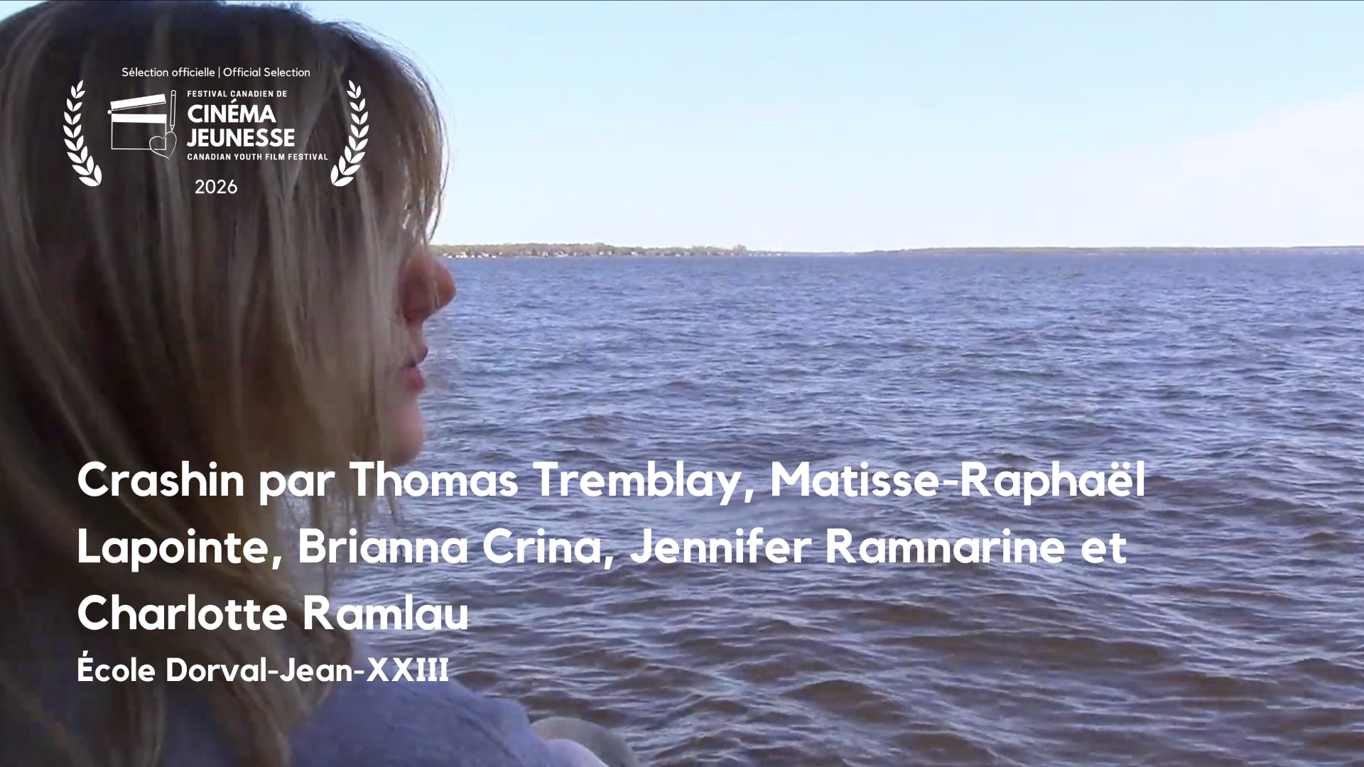 Crashin par Thomas Tremblay, Matisse-Raphaël Lapointe, Brianna Crina, Jennifer Ramnarine et Charlotte Ramlau [Dorval-Jean-XXIII]