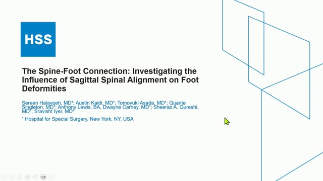 The Spine-Foot Connection: Investigating the Influence of Sagittal Spinal Alignment on Foot Deformities