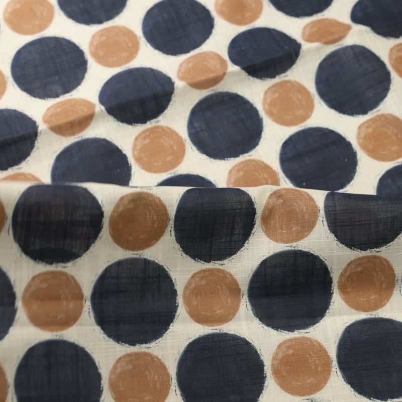 Vidéo: Voile de lin & coton – Pois marron