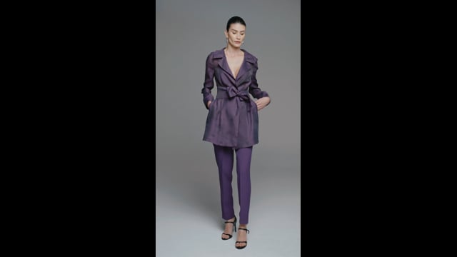 Trench Coat Organza Figo Kate