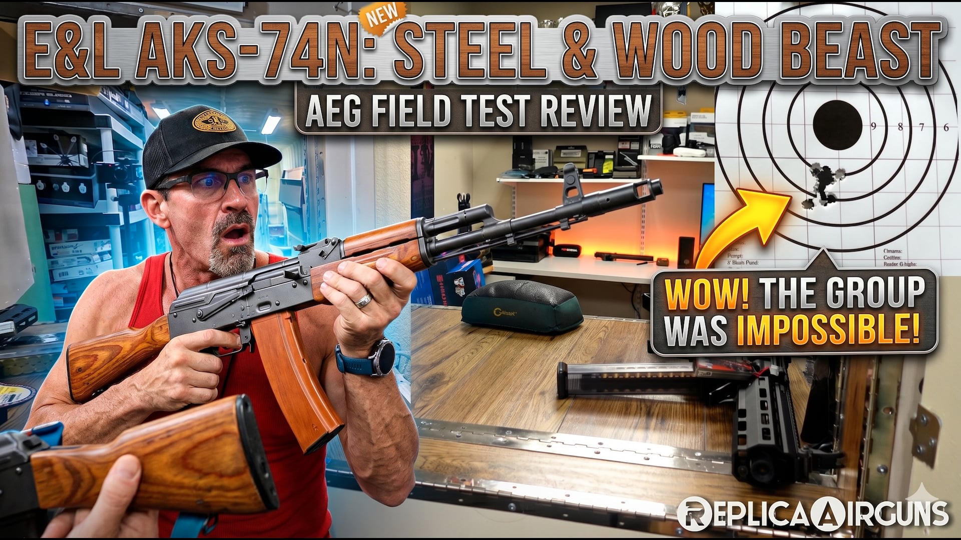 E&L AKS-74N Steel and Wood AEG Airsoft Rifle Field Test Review