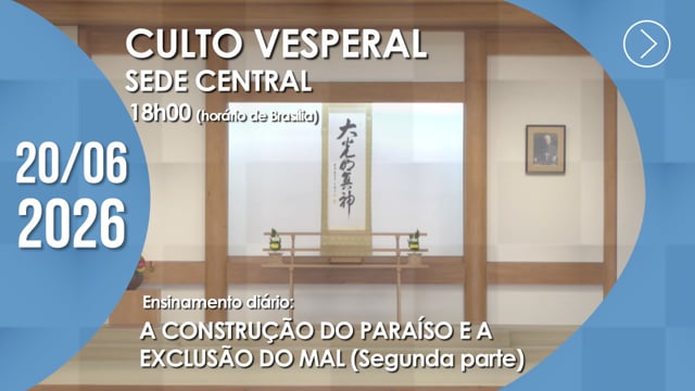Capa do vídeo “Culto Vesperal | Sede Central - 20/06/2026”