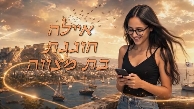 מצגת בת מצווה לאיילה – כשאתונה פוגשת את הרגע הגדול