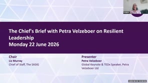 SASIG Webinar - The Chief's Brief with Petra Velzeboer on Resilient Leadership 2026-06-22 09:59:47