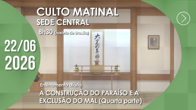 Capa do vídeo “Culto Matinal | Sede Central - 22/06/2026”