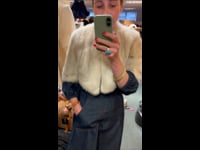 PHILIPPA LONDON RESTYLE GRACE JACKET MADE FROM VINTAGE FUR - STUDIO VIDEO