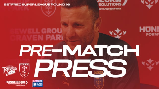 “The Best Way to Talk Is Through Action” Leeds Rhinos Pre-Match Press - Willie Peters