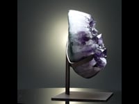 Astro West - Genuine Amethyst Geode on Custome Metal Stand AWMIN528 Video