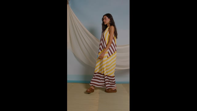 Vestido Longo Listras