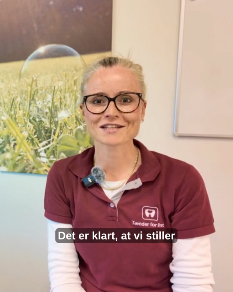 Videoudtalelse fra Sofie Lindner Rix, Tænder for livet