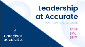 Careers Month 2026 Leadership at Accurate for Aspiring Leaders